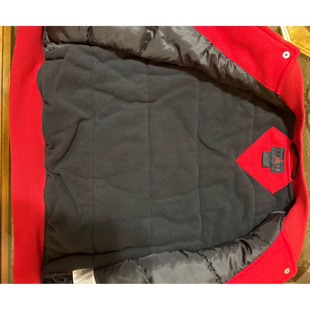 Jordan Flight Varsity Jacket Red White Jumpman Logo Youth Large 12-13 Yrs - Picture 6 of 12